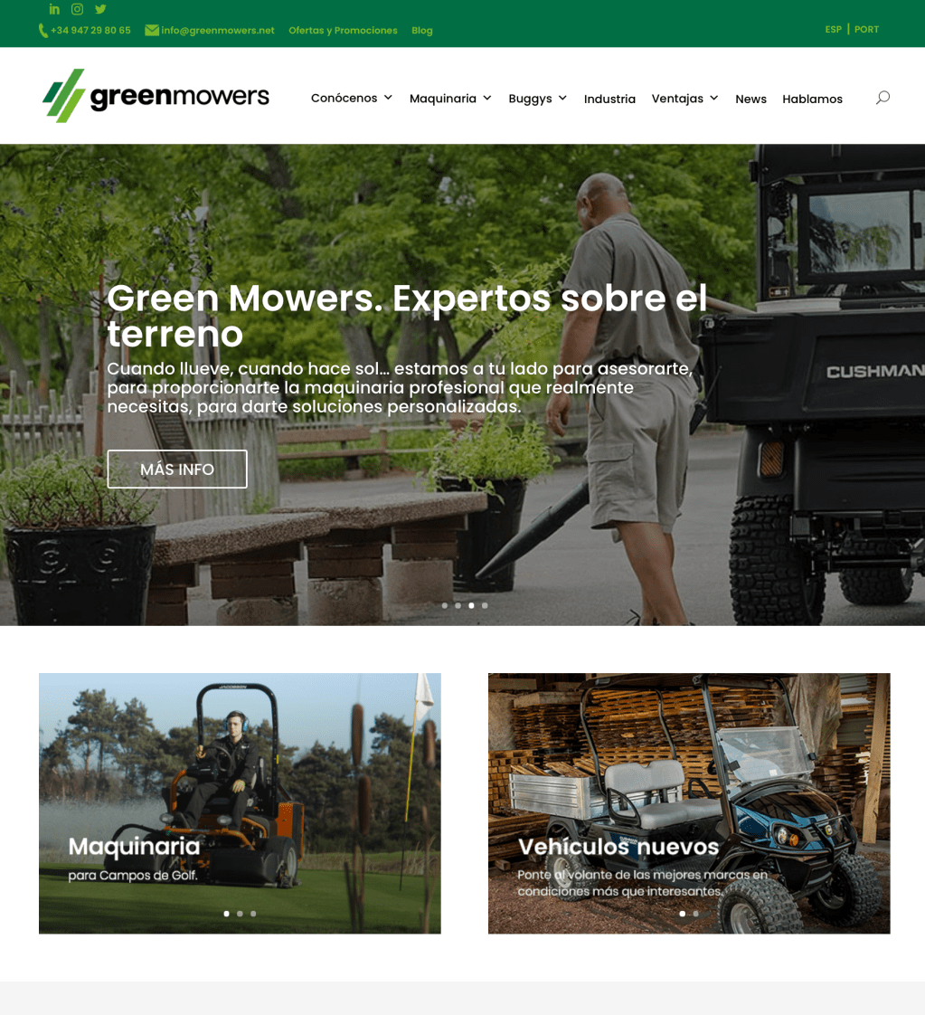 20 años de Green Mowers, 20 años de servicio e innovación&nbsp;comprometida